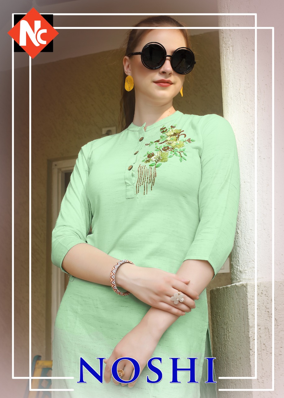 neeti noshi silk regal look kurti catalog