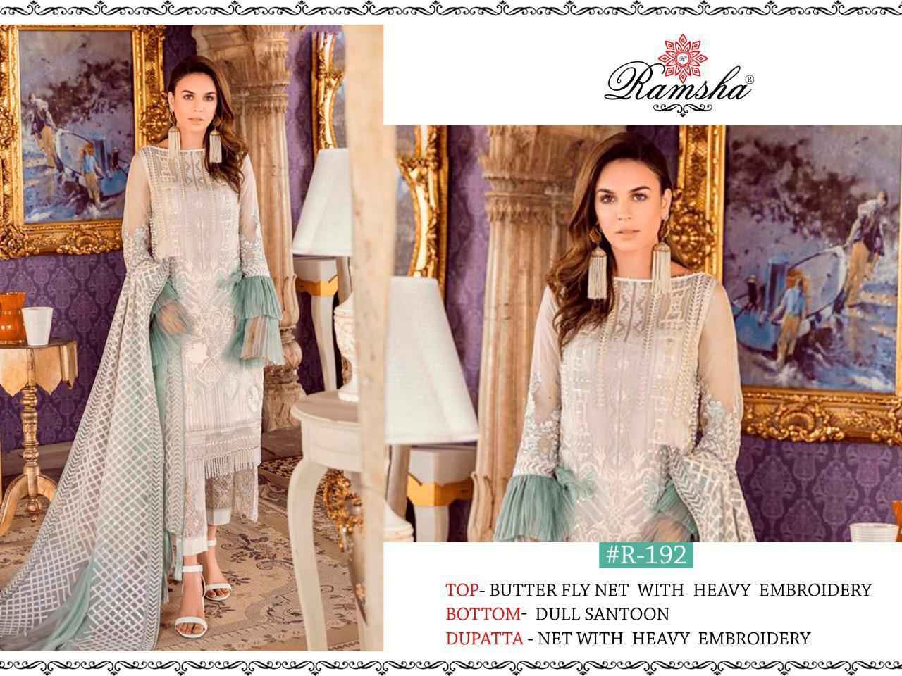 Ramsha R-192 Salwar Kameez Net Singles