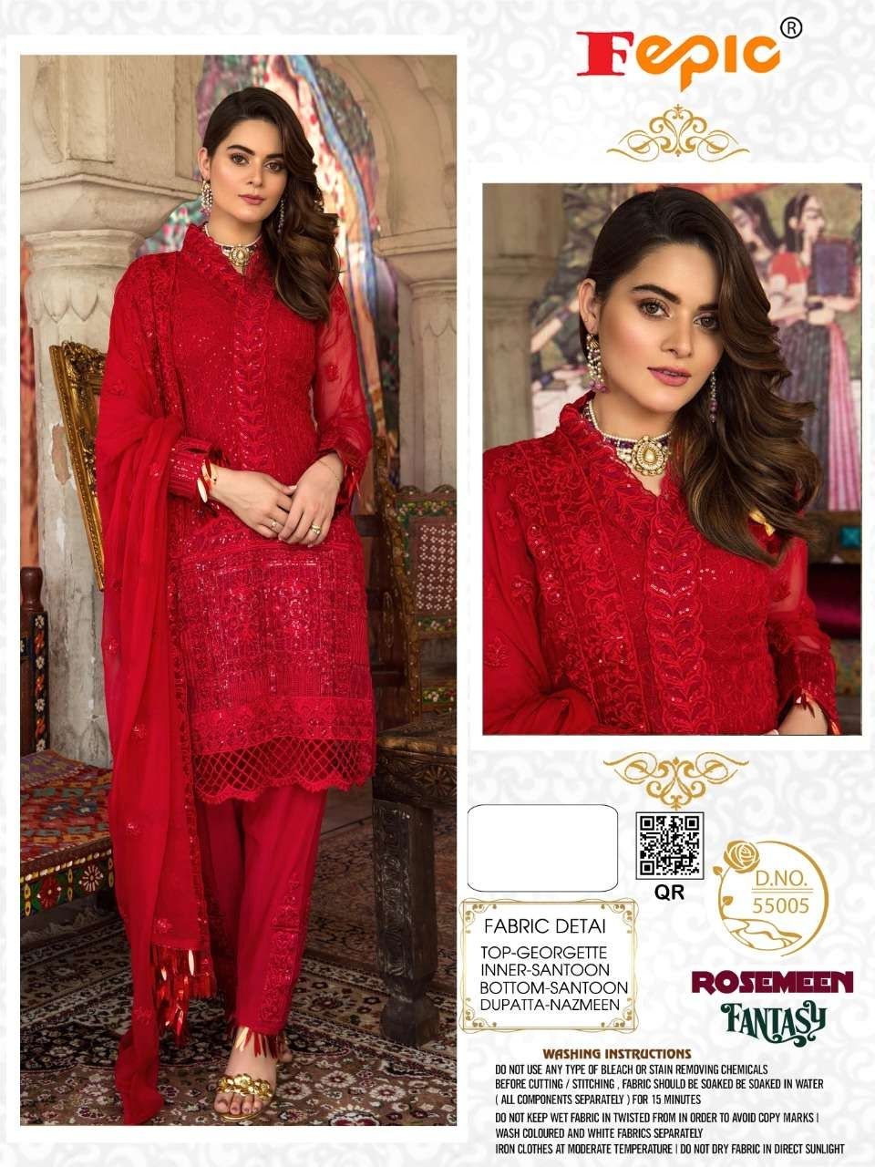 FEPIC rosemeen  55005 Salwar Kameez Georgette Singles