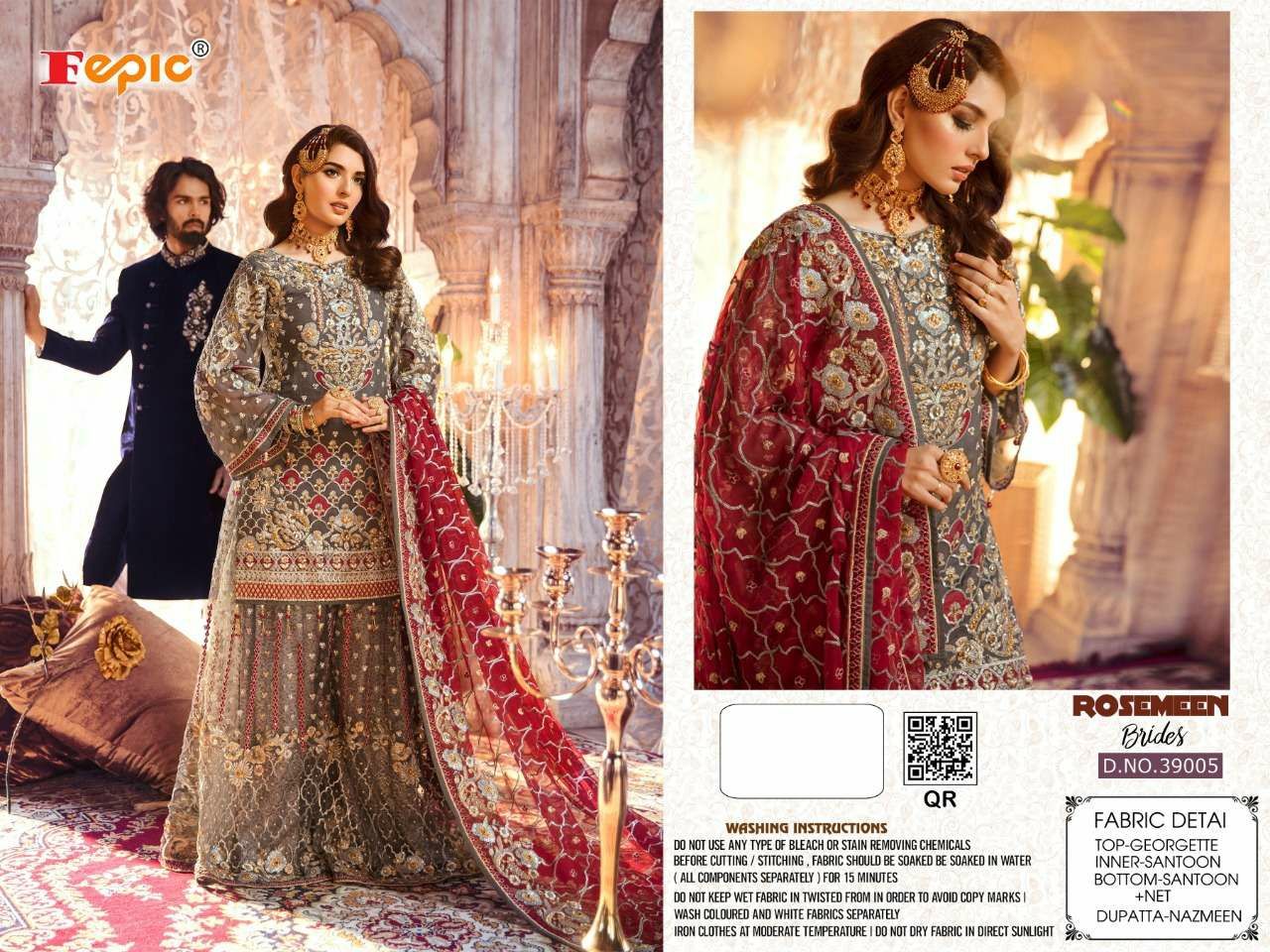 FEPIC Fepic Rosemeen Brides 39005 Salwar Kameez Georgette Singles