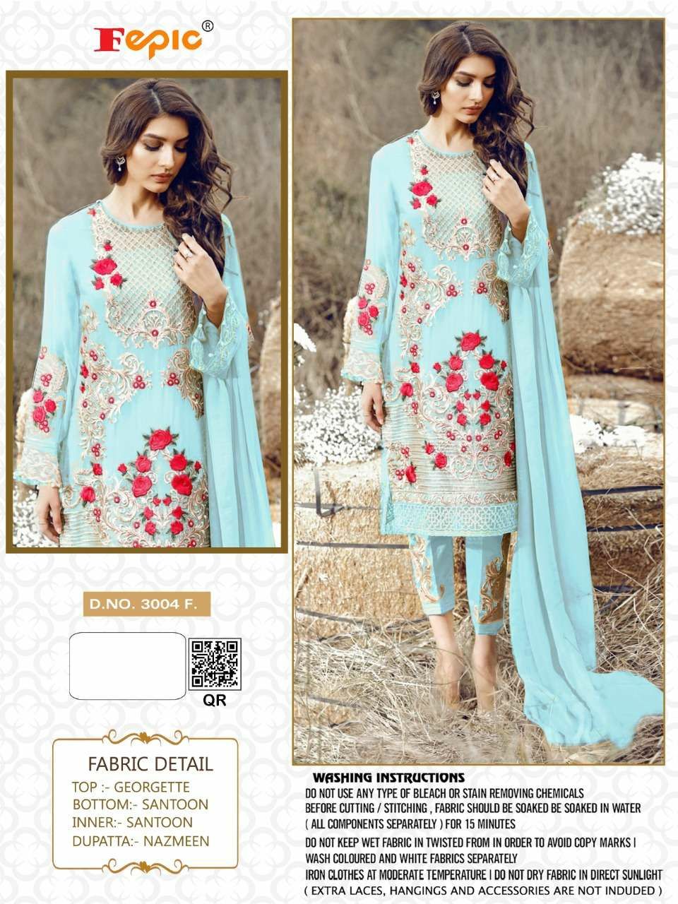 FEPIC rosemeen 3004 F Salwar Kameez Georgette Singles