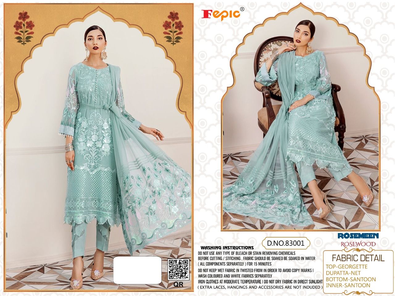 FEPIC Rosemeen  83001 Salwar Kameez Georgette Singles