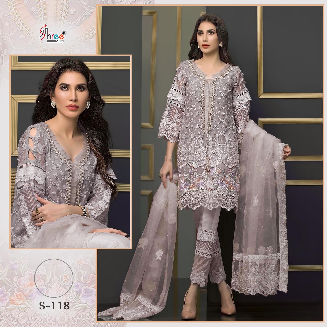 shree fab  S 118 Salwar Kameez Georgget Singles