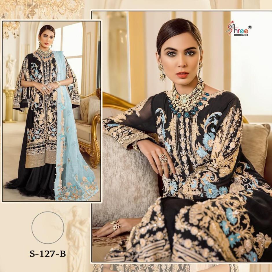 shree fab S 127 B Salwar Kameez Georgget Singles