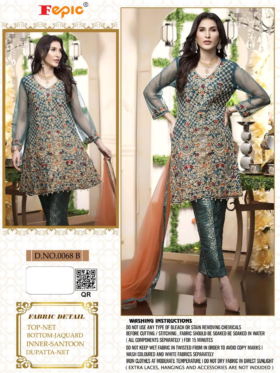 FEPIC FEPIC 0068 B SINGLE  Salwar Kameez Georgette Singles