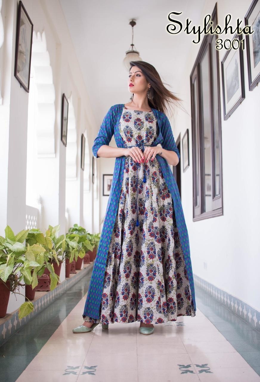 Stylishta Stylishta 3001 Kurti Maslin Singles