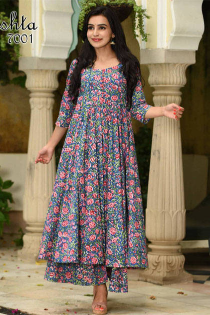 Stylishta Stylishta 7001 Kurti Maslin Singles