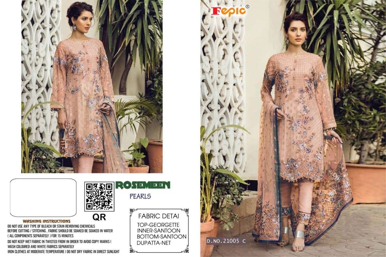 FEPIC  FEPIC 21005 C SINGLE  Salwar Kameez Georgette Singles