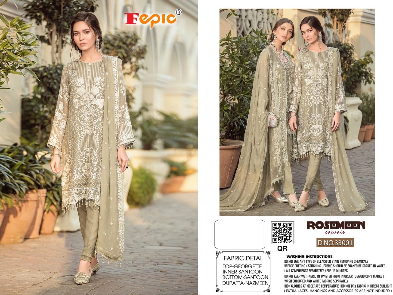 FEPIC FEPIC 33001 SINGLE  Salwar Kameez Georgette Singles