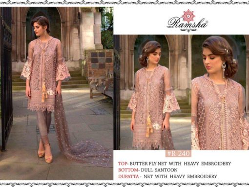 Ramsha R-240 Salwar Kameez Georgette Singles