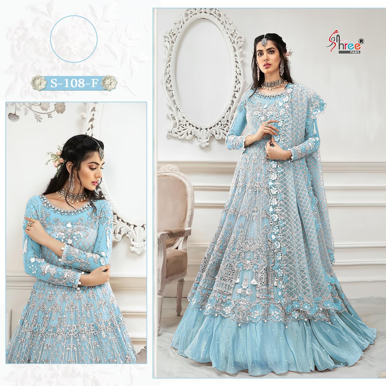 shree fab  S 108 F Salwar Kameez Georgget Singles