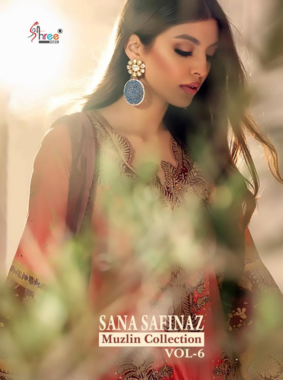 shree fab sana safinaz muzlin collection vol 6 exclusive print cotton dupatta salwar suit catalog