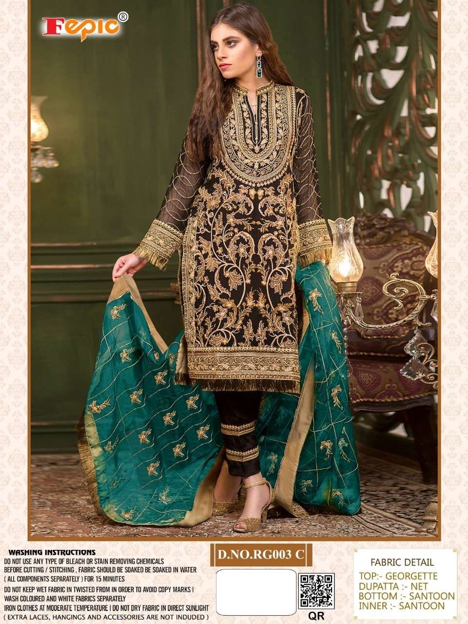 FEPIC FEPIC RG003 C SINGLE  Salwar Kameez GEORGETTE Singles