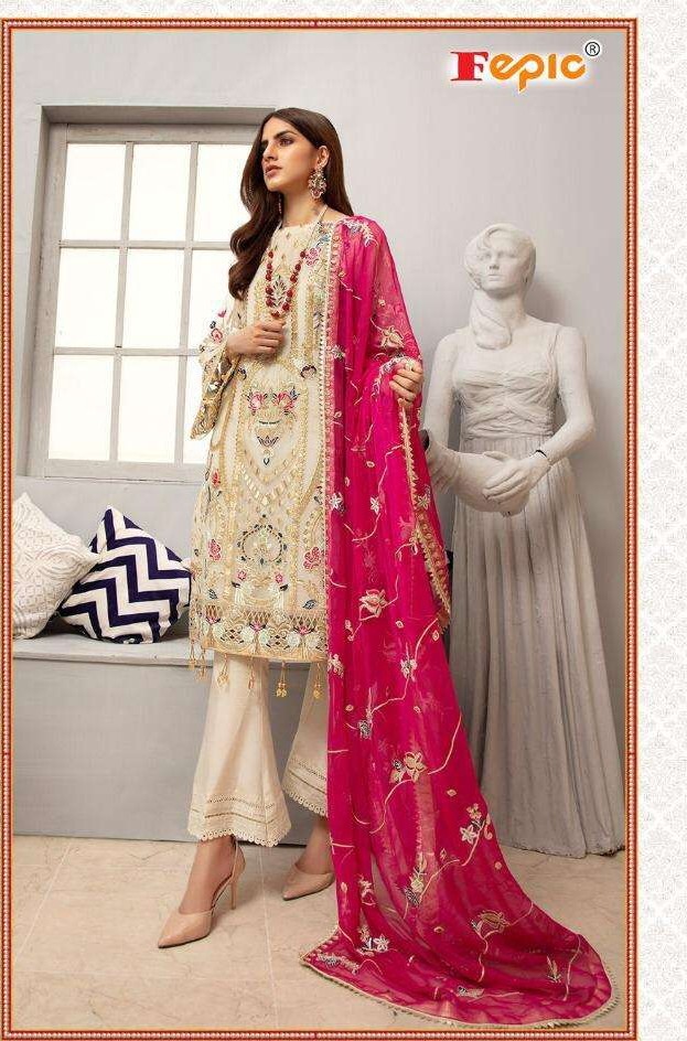 fepic rosemeen c 1067 georgette graceful look salwar suit singal