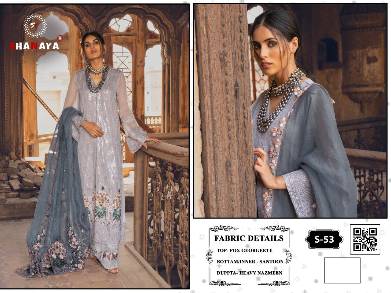 shanaya d no s 53 georgeete astonishing salwar suit singal