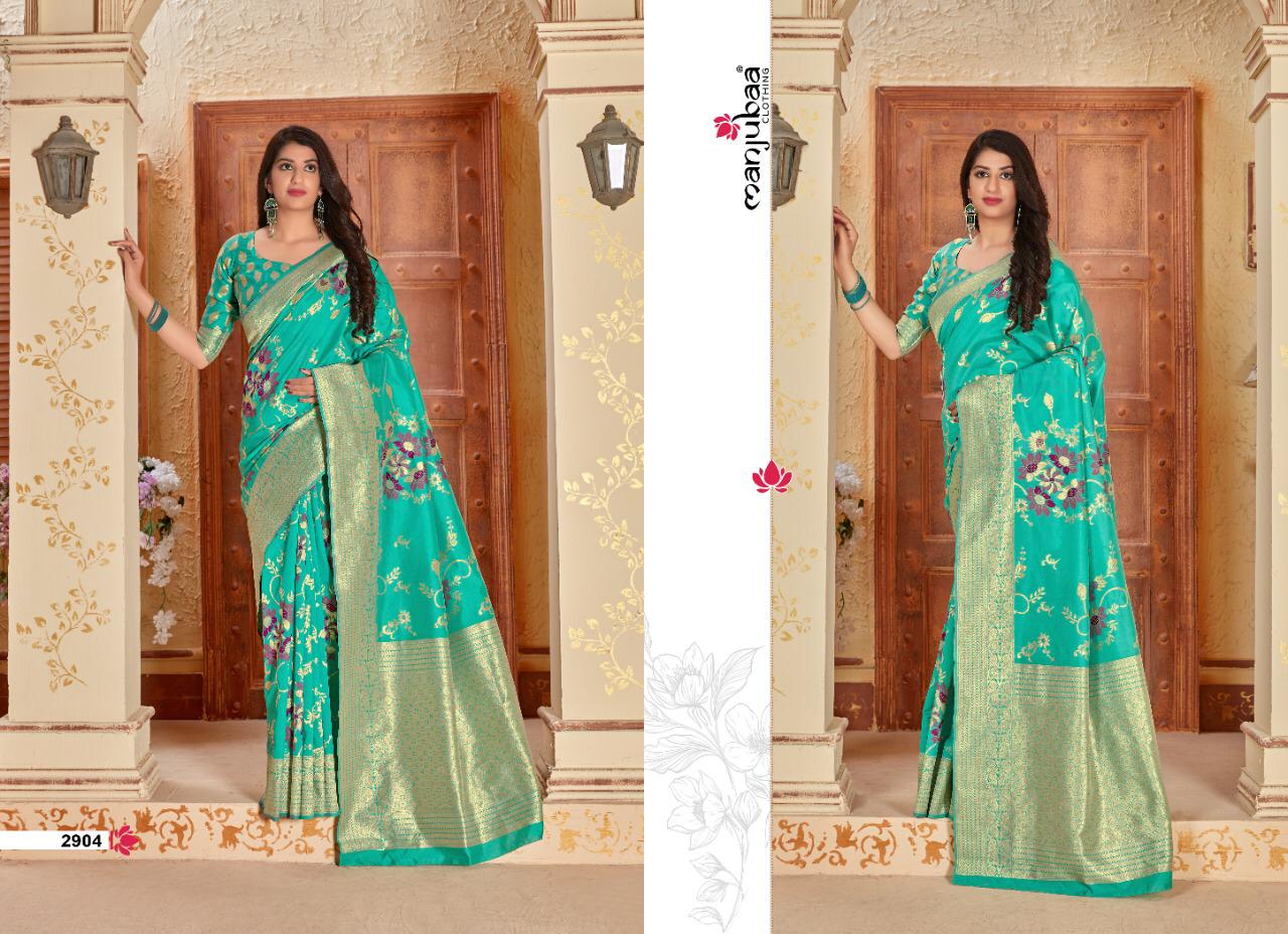 Manjubaa Clothing MANYA SILK 2904 Sarees Silk Singles