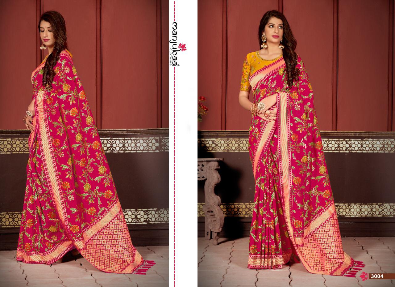 Manjubaa Clothing MAHASHRI SILK 3004 Sarees Silk Singles