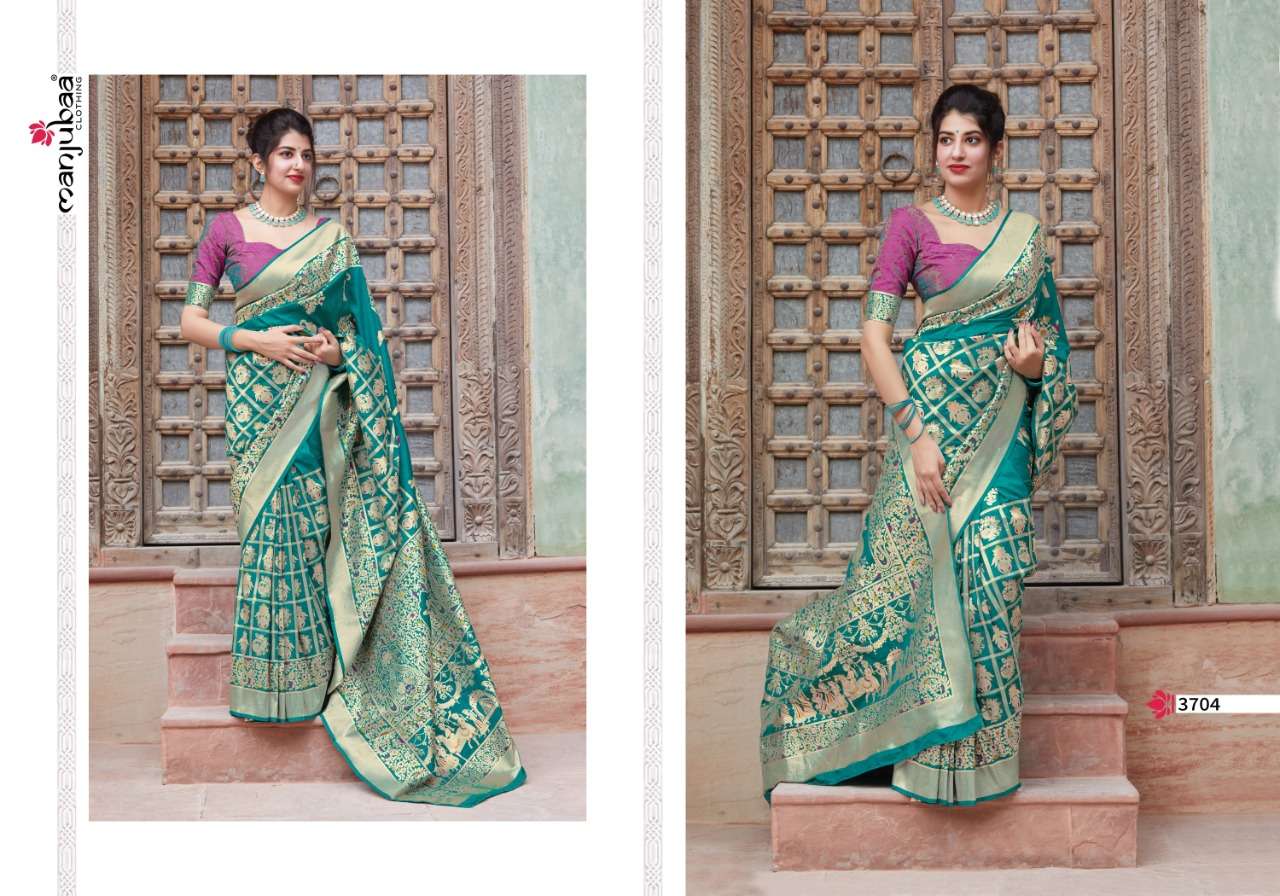 Manjubaa Clothing  MANIYAAR 3704 Sarees Silk Singles