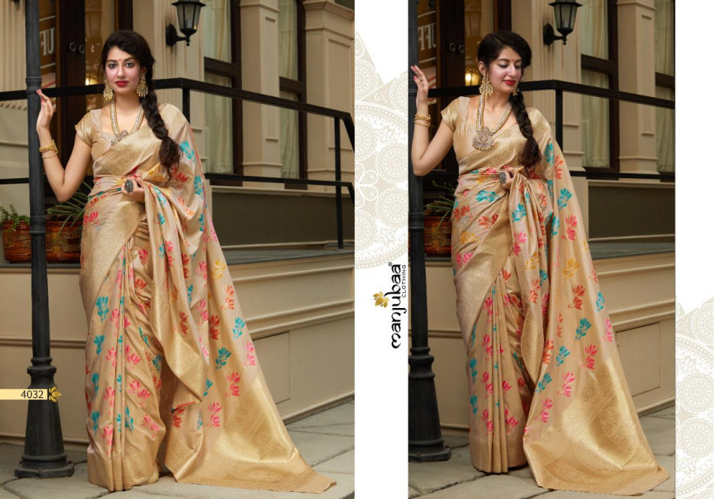 Manjubaa Clothing PREMIUM 4029 Sarees Silk Singles