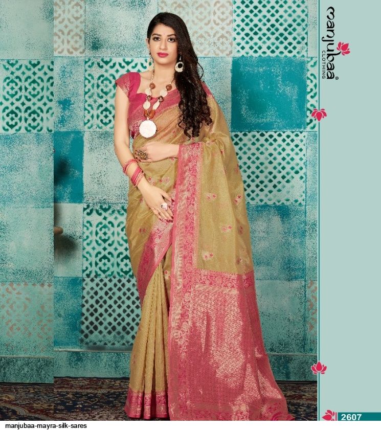 Manjubaa Clothing MAYRA SILK 2607 Sarees Silk Singles