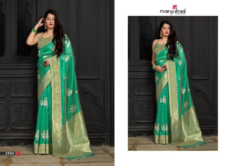 Manjubaa Clothing MARYADA SILK 2508 Sarees Silk Singles