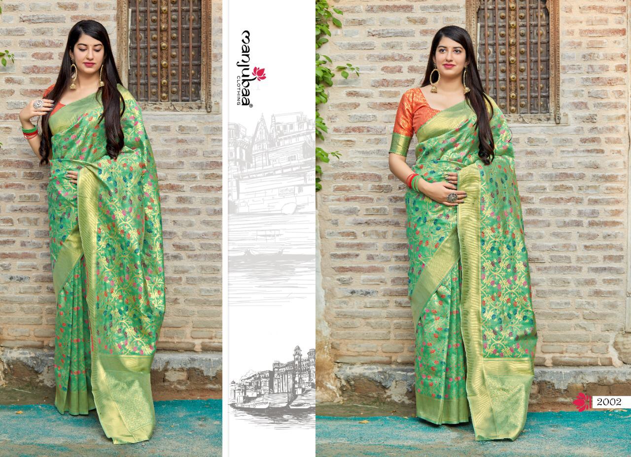 Manjubaa Clothing MANDAKINI SILK 2002 Sarees Silk Singles