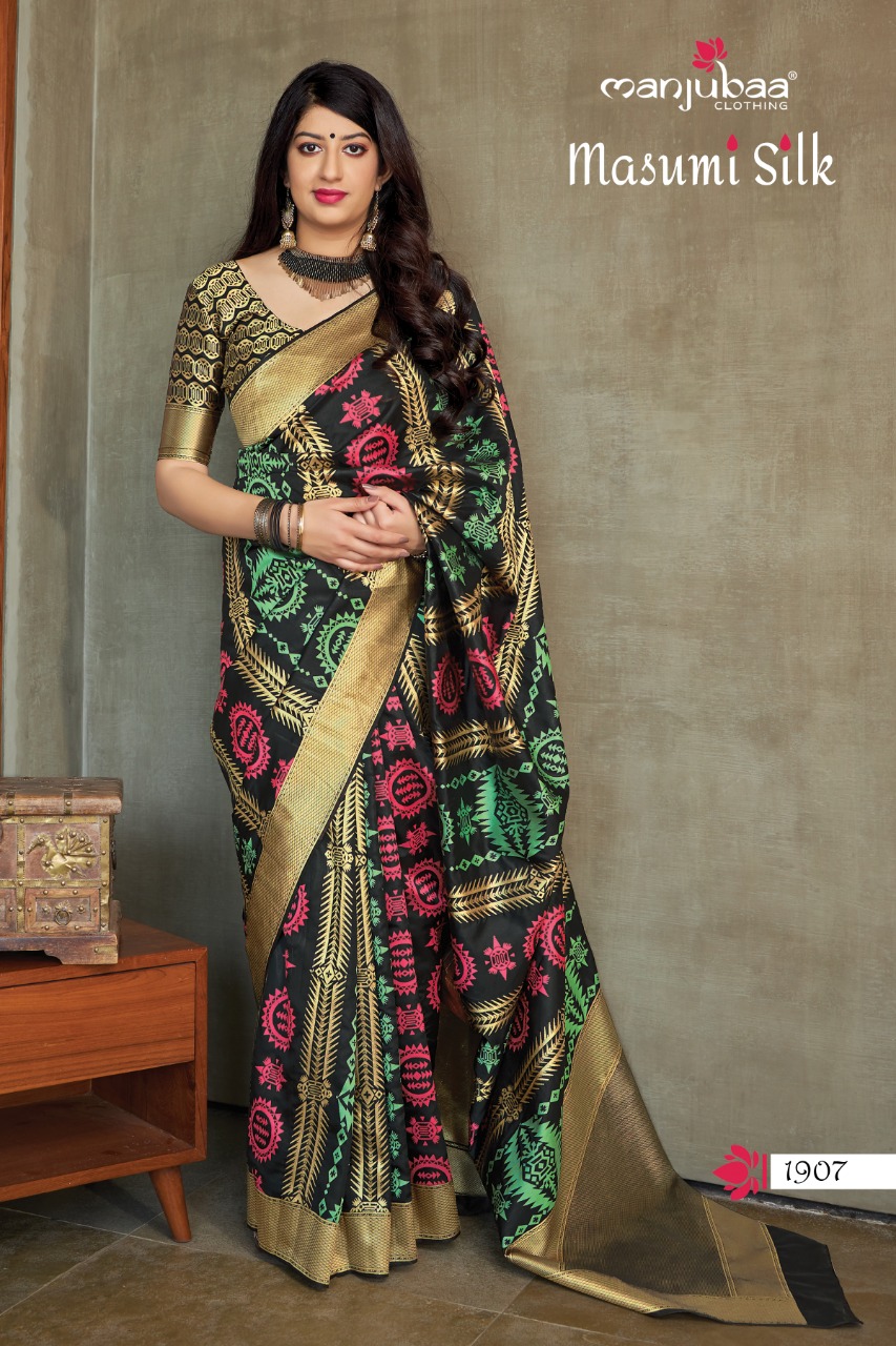 Manjubaa Clothing MASUMI SILK 1907 Sarees Silk Singles