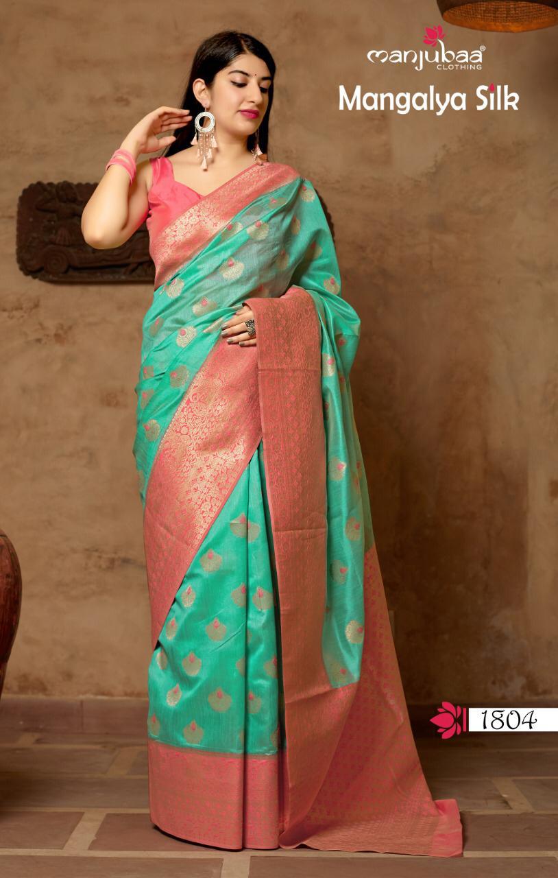 Manjubaa Clothing MANGALYA SILK 1804 Sarees Silk Singles