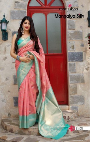 Manjubaa Clothing MANGALYA SILK 1801 Sarees Silk Singles