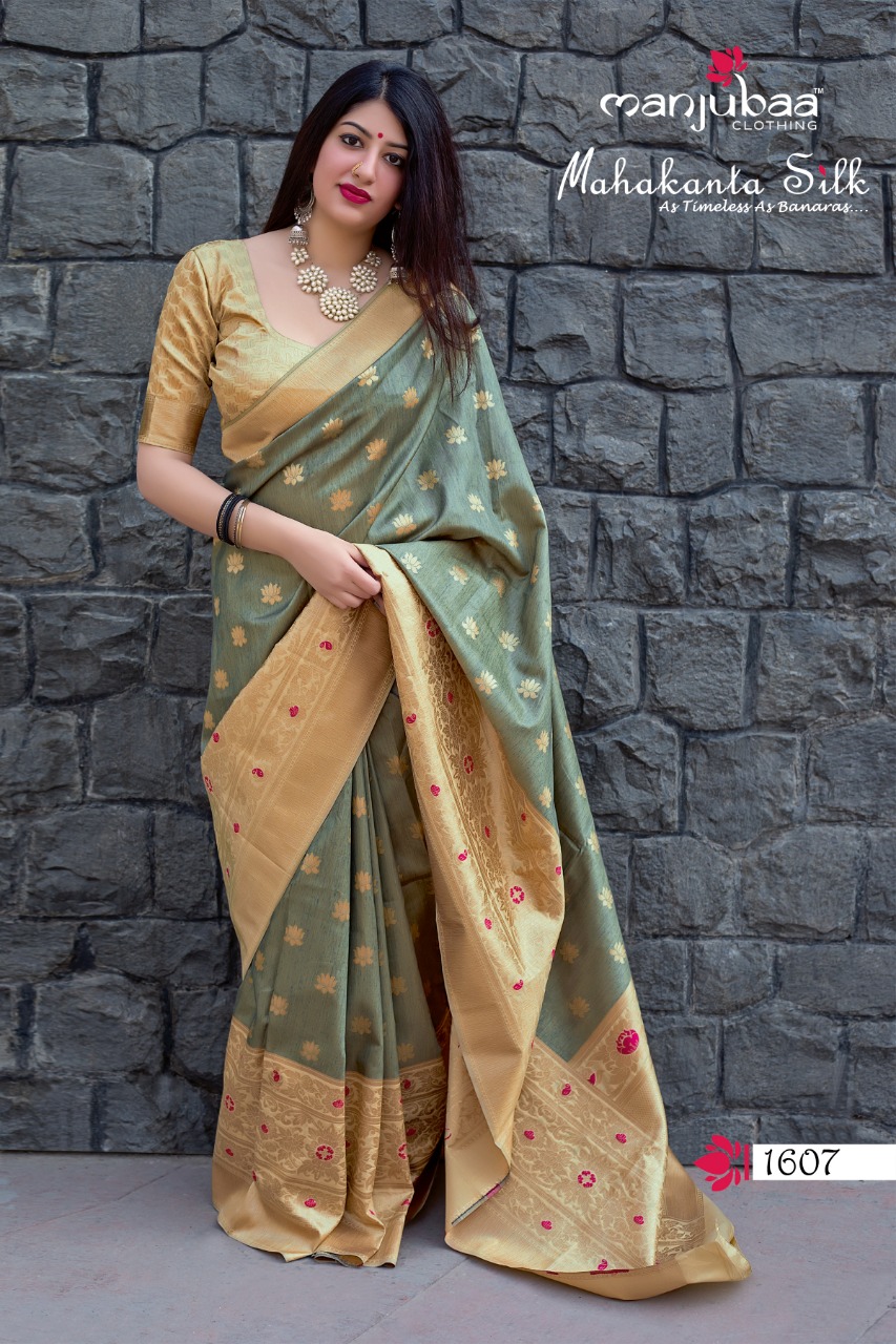 Manjubaa Clothing MAHAKANTA SILK 1607 Sarees Silk Singles