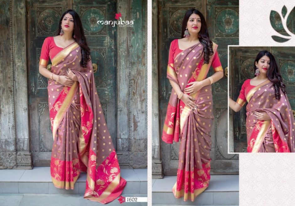 Manjubaa Clothing MAHAKANTA SILK 1602 Sarees Silk Singles