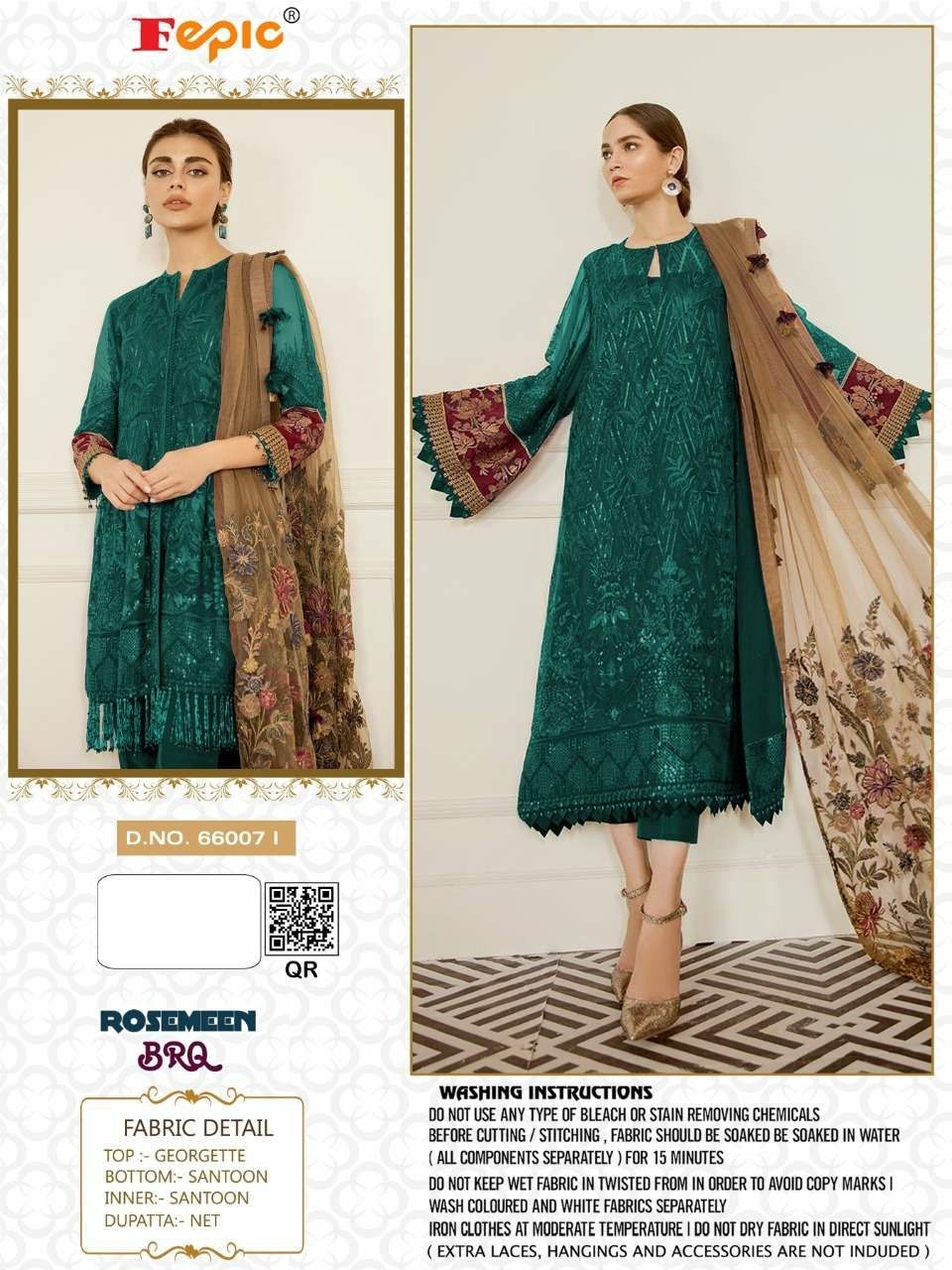 FEPIC Rosemeen 66007 I Salwar Kameez Georgget Singles