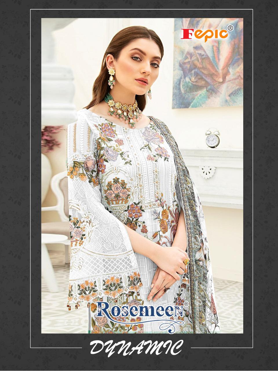 fepic rosemeen dynami georgette attrectivelook salwar suit catalog