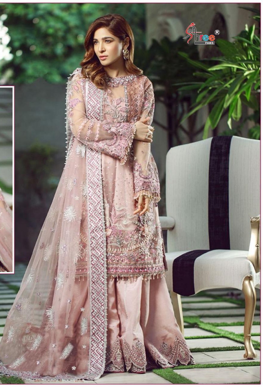 shree fabs s 207 butterfly net icatchy look salwar suit