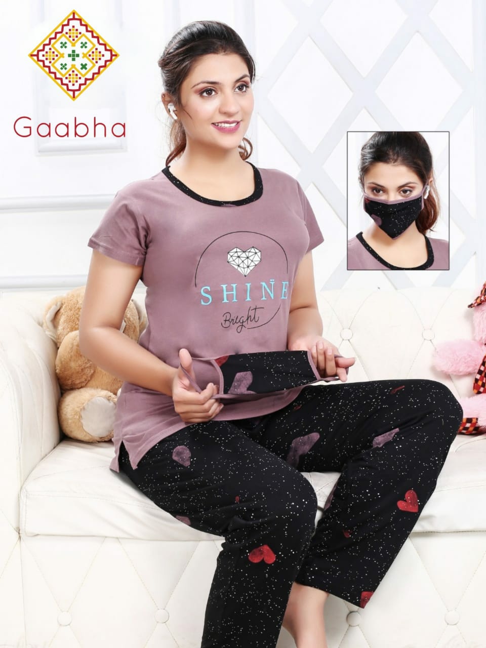 gaabha nightsuit with mask vol 2 Hosiery Comfort  night wear  catalog