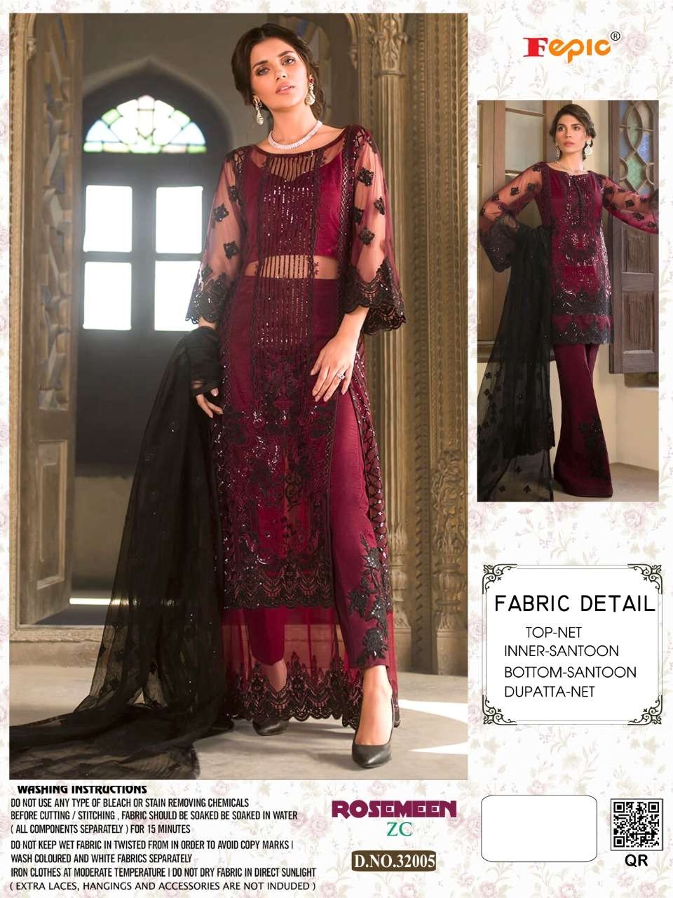 FEPIC Rosemeen zc 32005 Salwar Kameez Georgette Singles