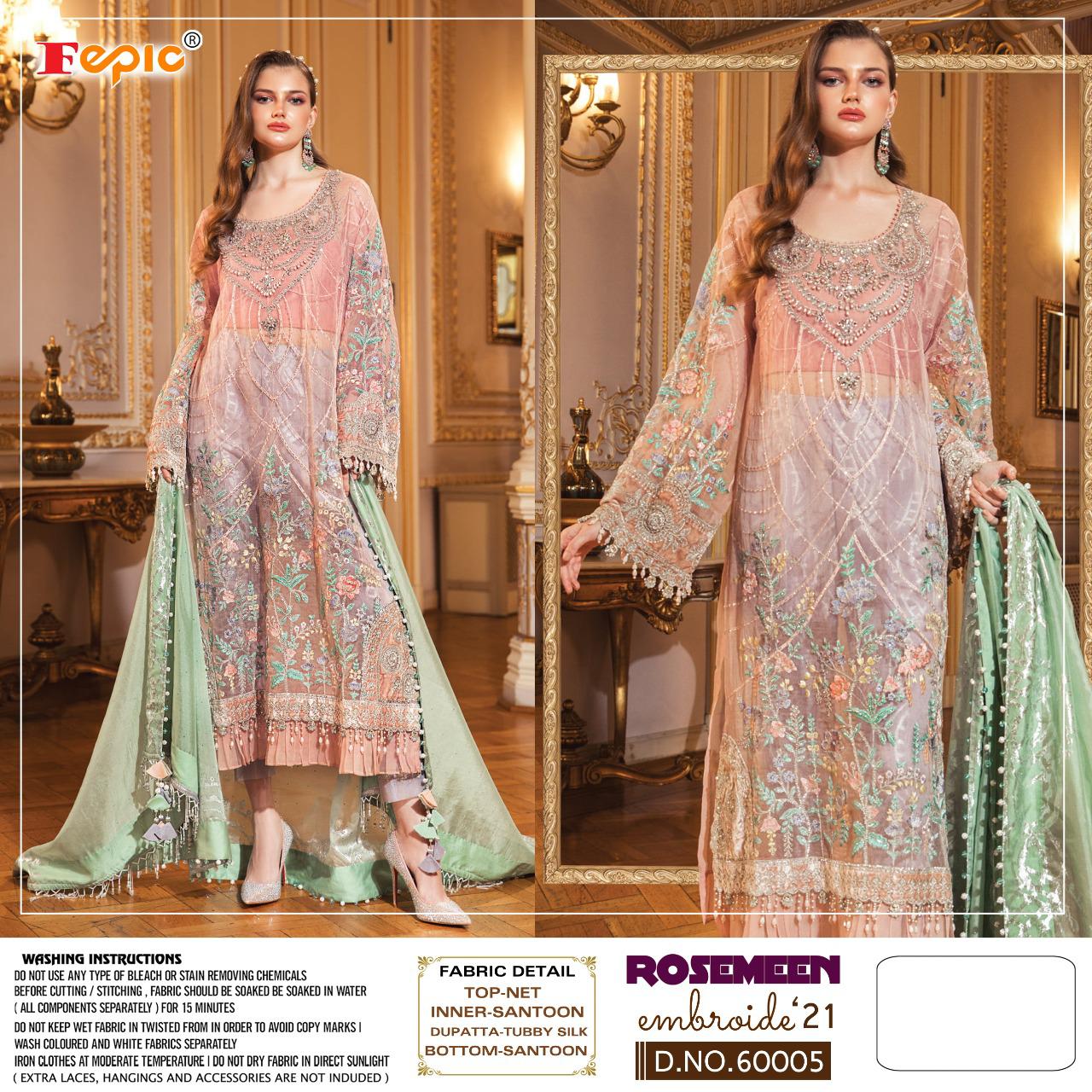 FEPIC Rosemeen 60005 Salwar Kameez Net Singles