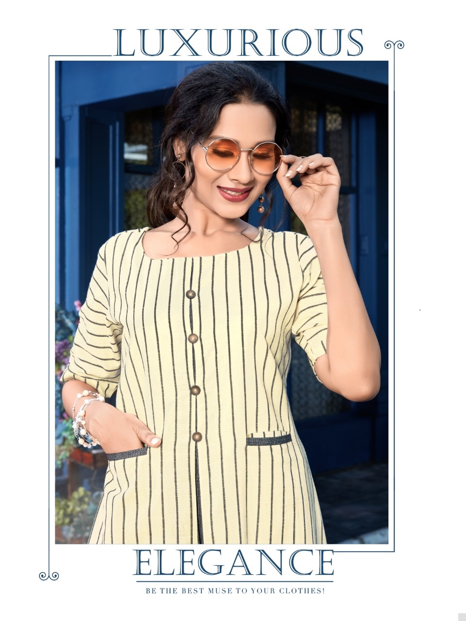 syasii samaira fancy cotton decent look kurti