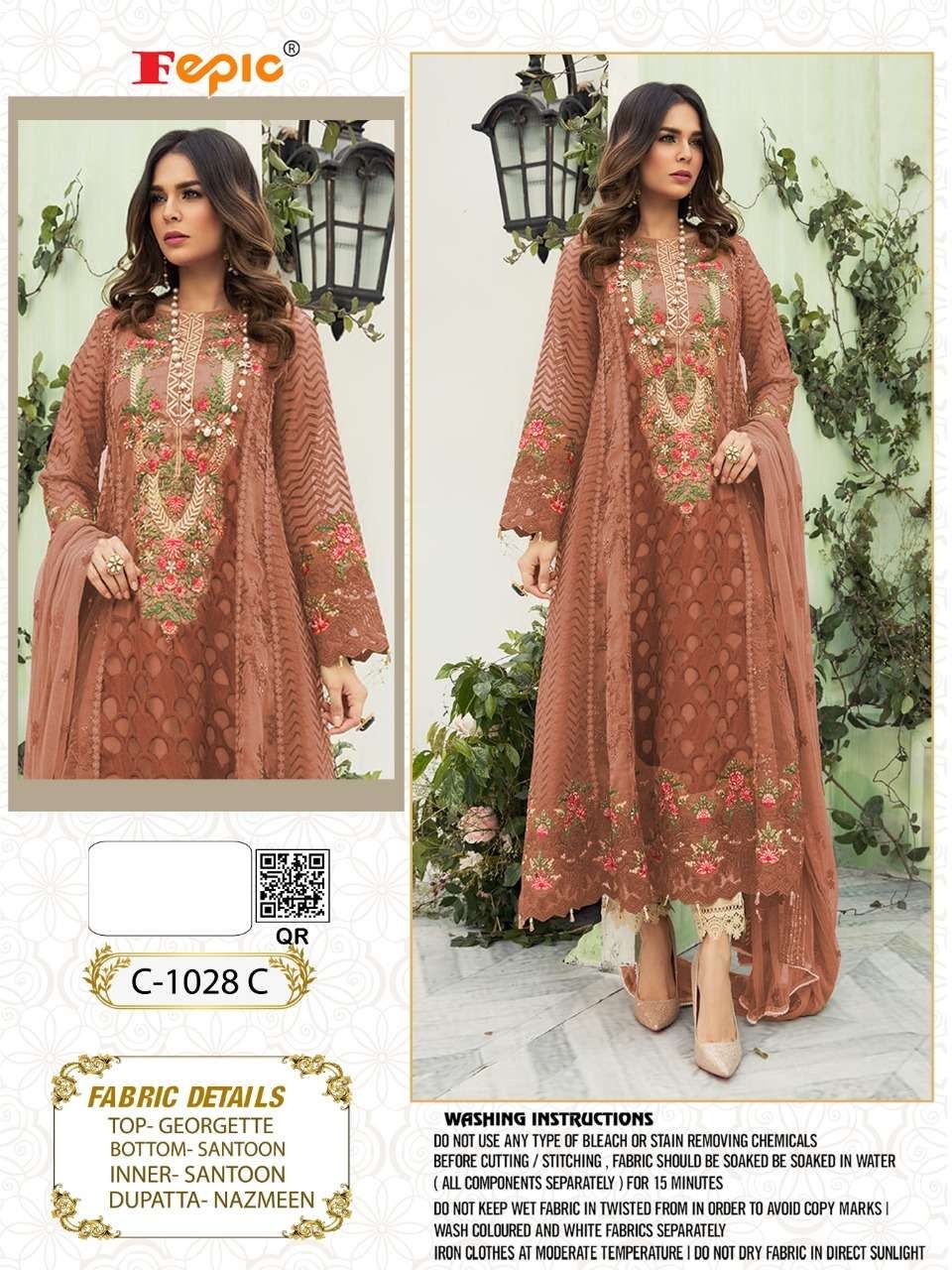 FEPIC Rosemeen universal C 1028 C Salwar Kameez Georgette Singles