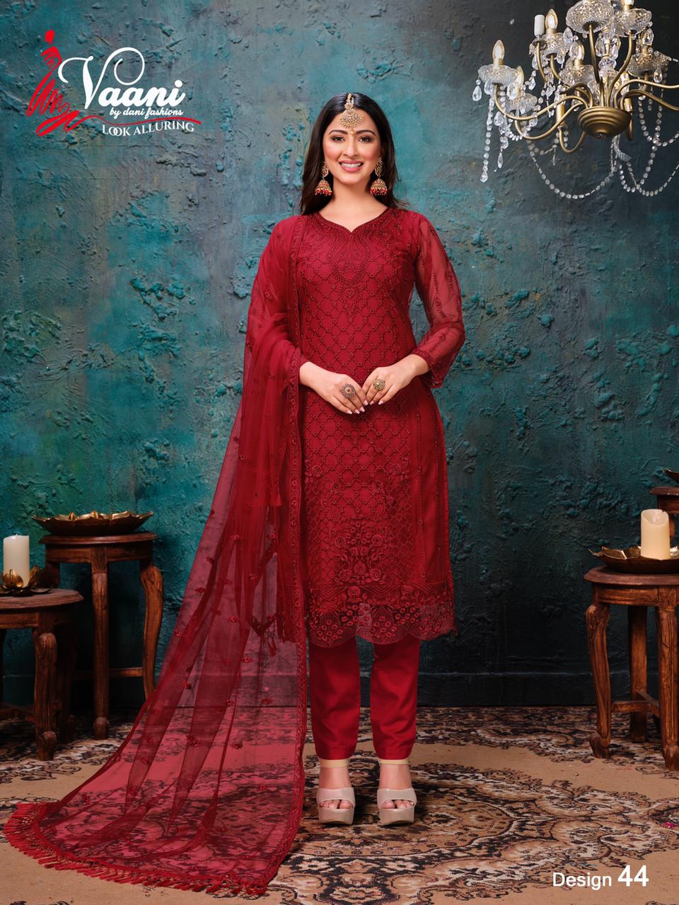 dani Vaani 44 Salwar Kameez Net Singles