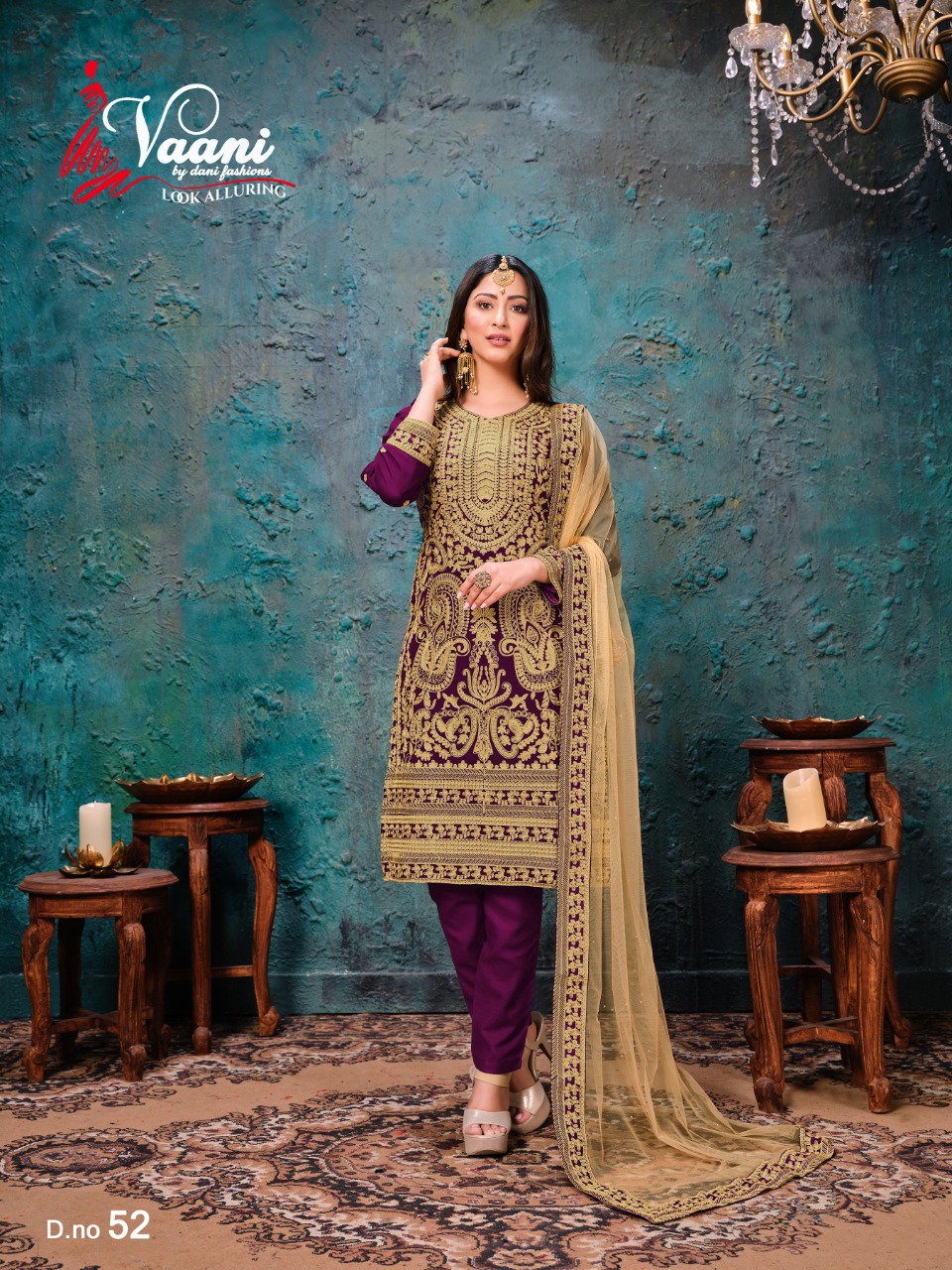 dani Vaani 52 Salwar Kameez Faux georgette Singles