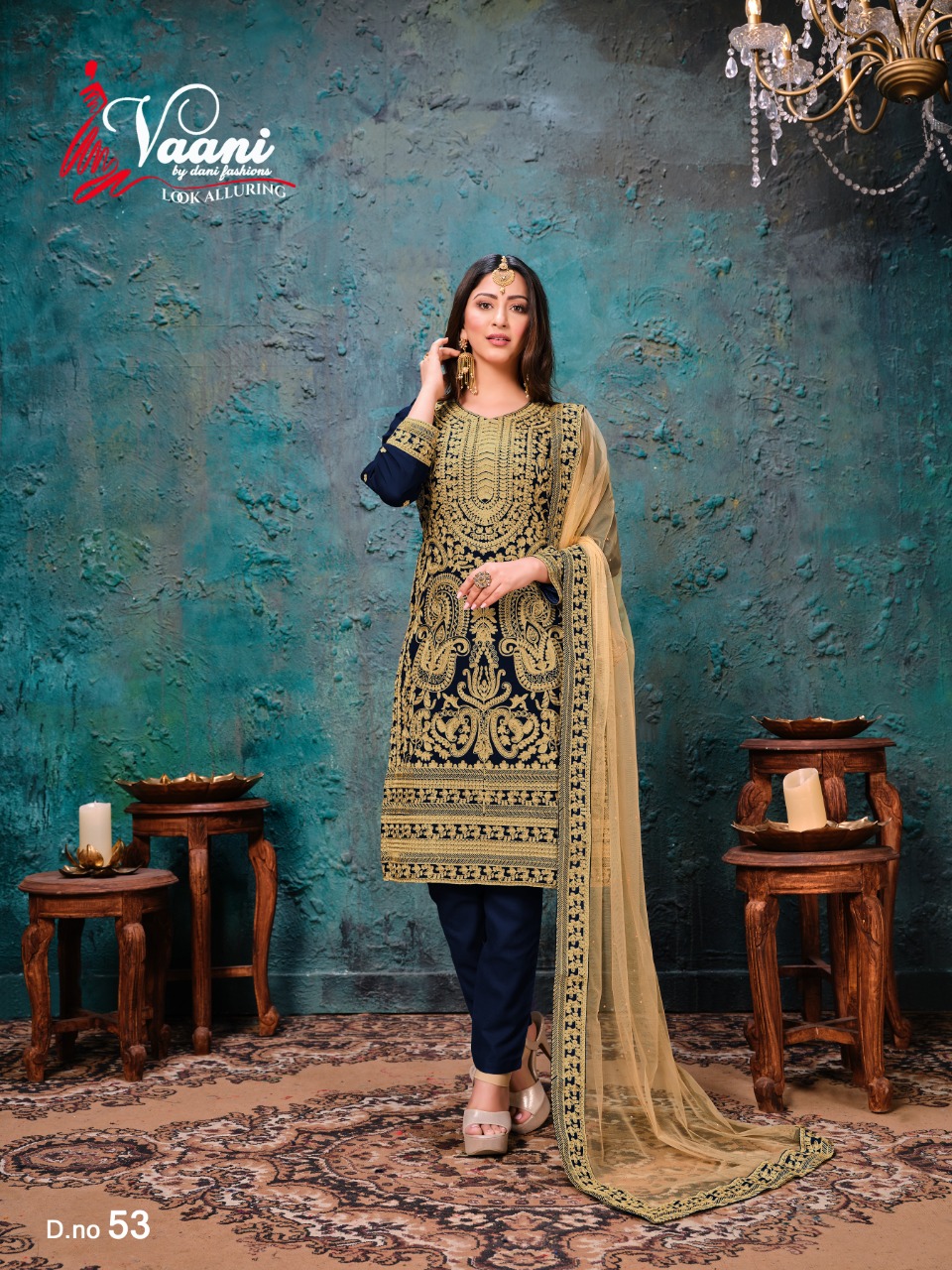 dani Vaani 53 Salwar Kameez Faux georgette Singles