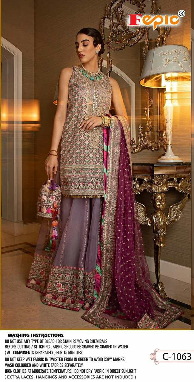 fepic rosemeen d no c 1063 net attractive salwar suit singal