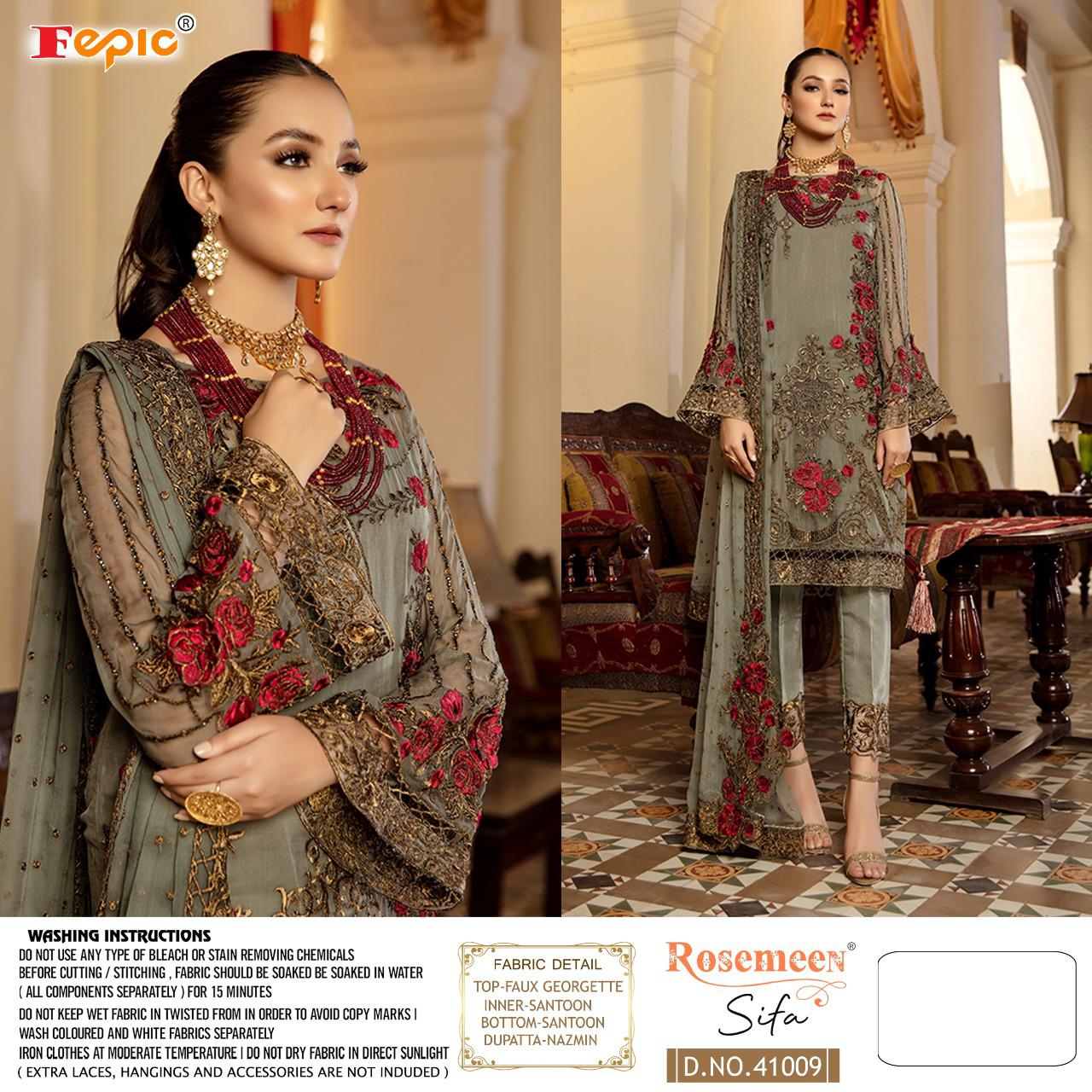 FEPIC Rosemeen 41009 Salwar Kameez Fox georgeete Singles