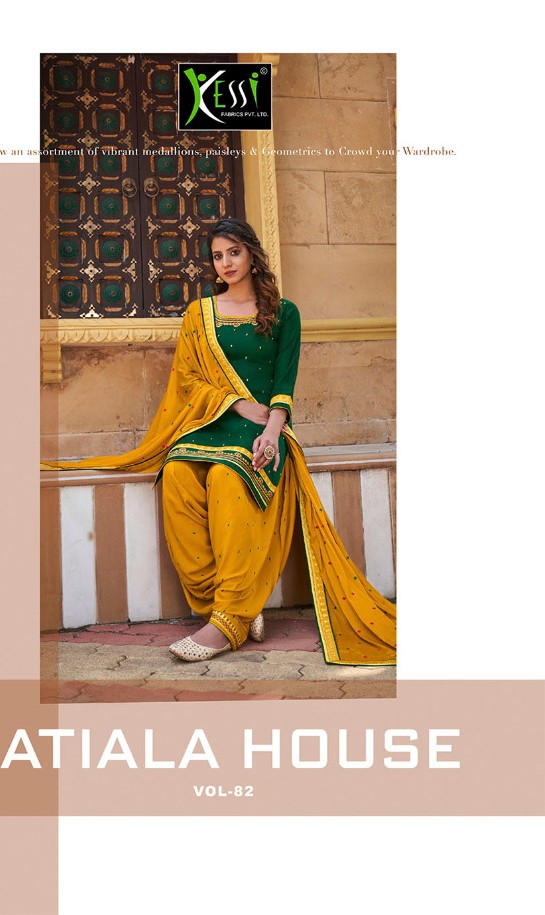 kessi Patiyala House vol 82 jam silk rregal look salwar suit catalog