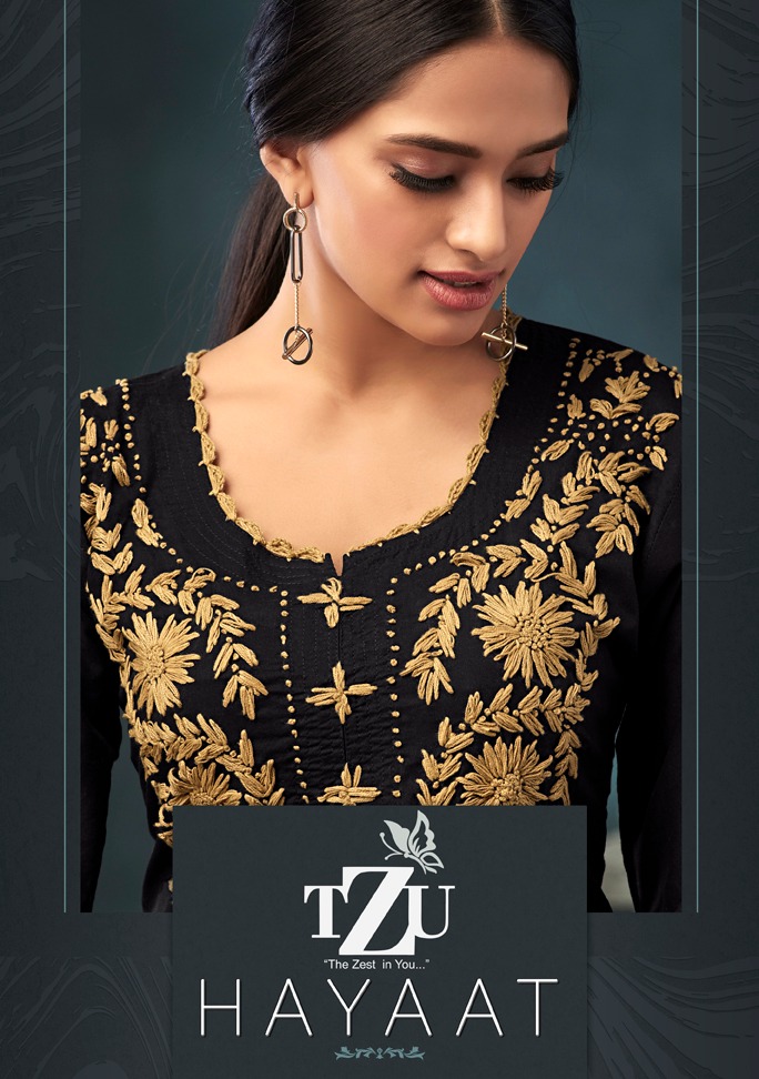 tzu hayaat cotton attractive kurti with plazzo catalog