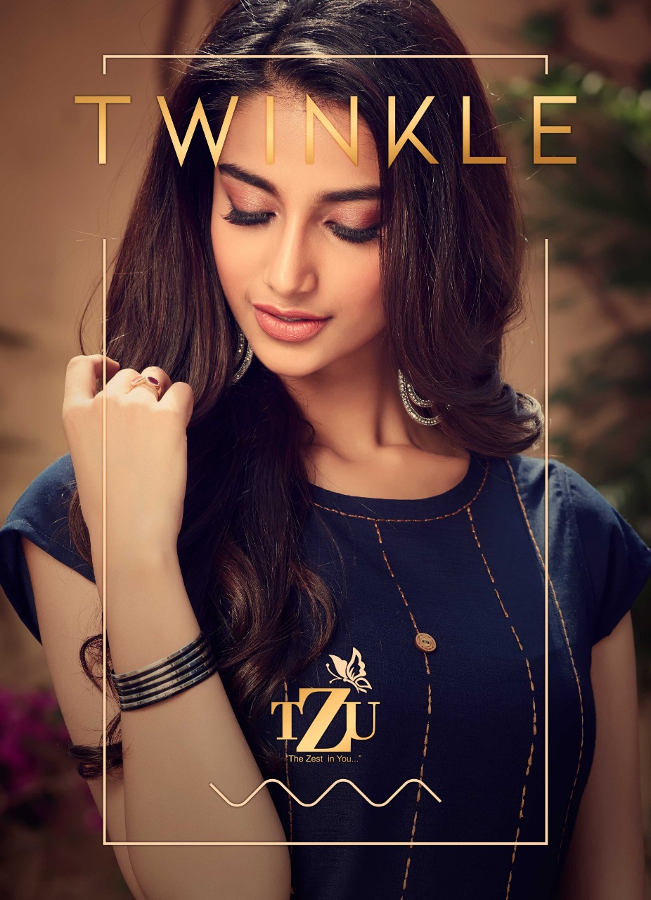 tzu twinkle rayon innovative style kurti catalog