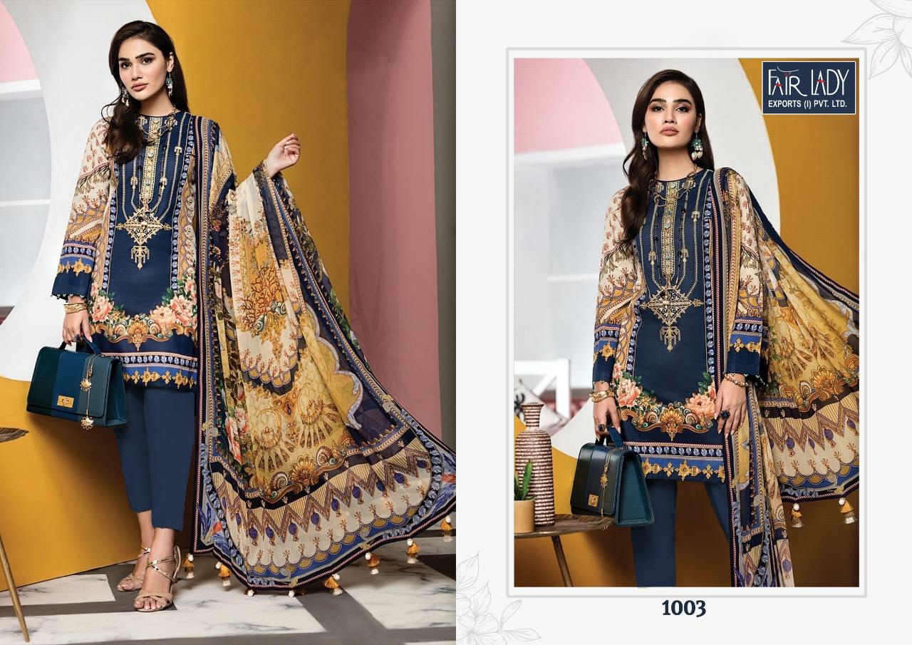 FAIRLADY Viva anaya 1003 Salwar Kameez Cotton Singles