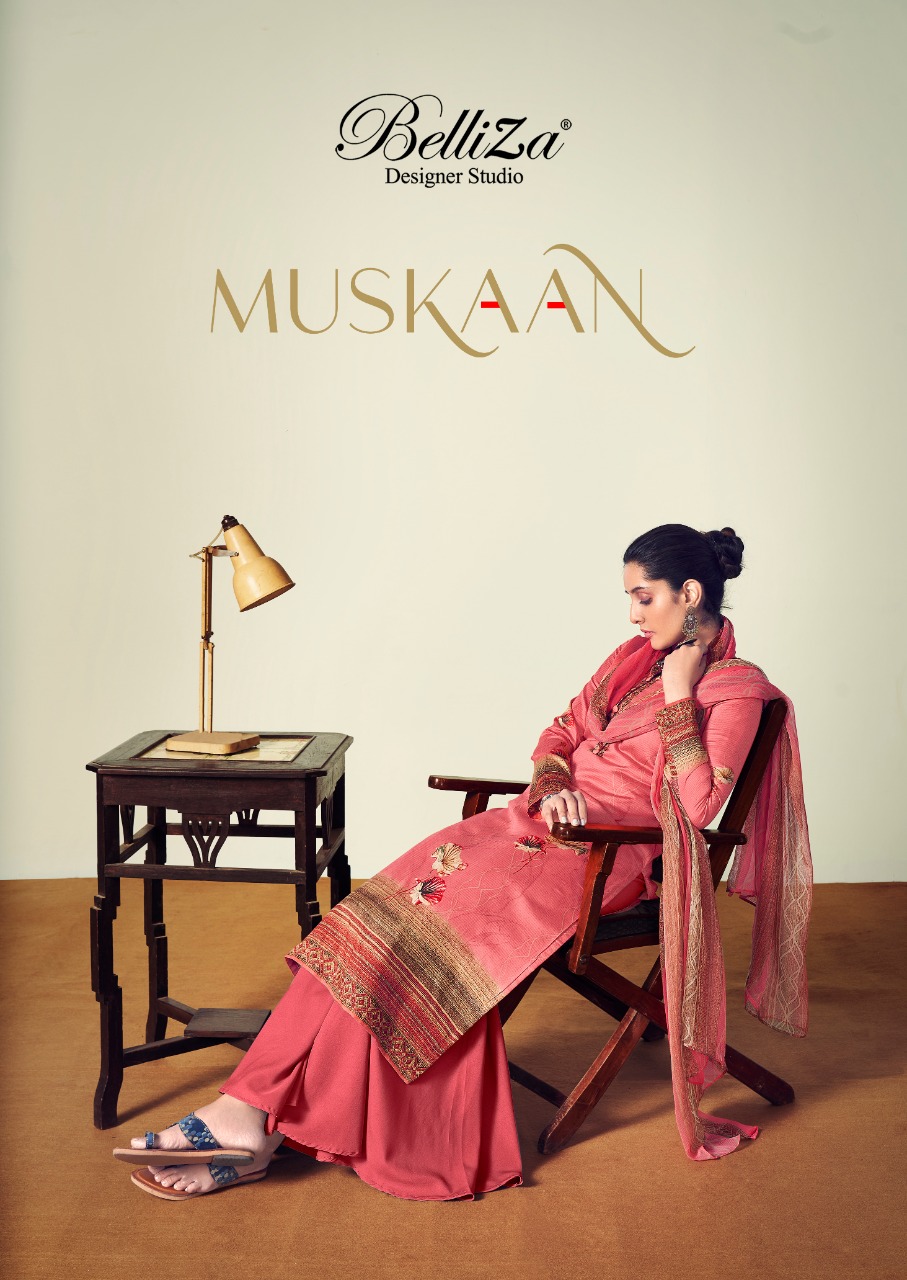 beliza designer studio muskaan jam cotton elegant salwar suit catalog