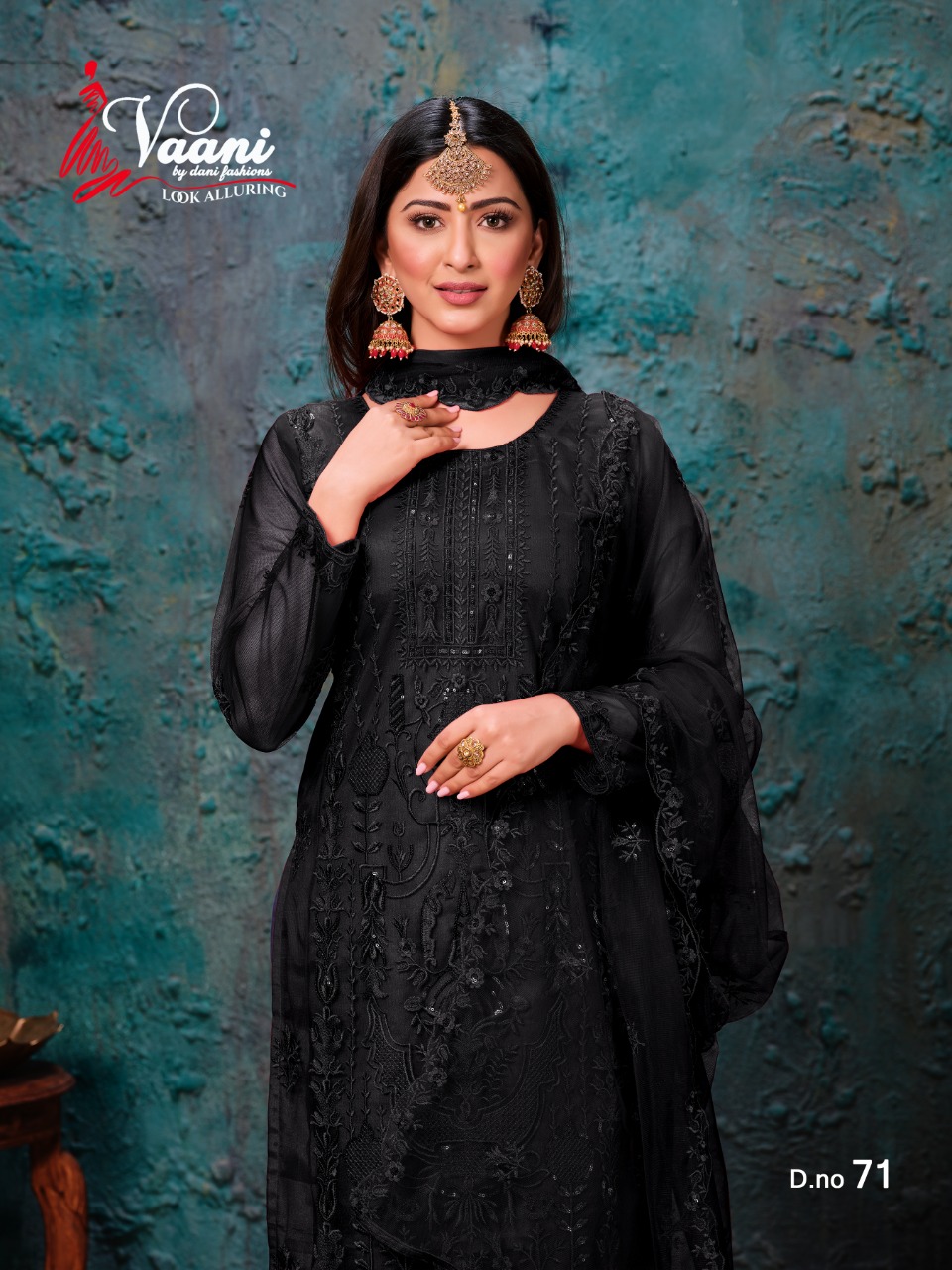 dani vaani vol 7 d no 71 net regal look salwar suit single